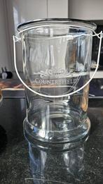Set met  o.a. mooi glas (wax.houder, en windlicht), Huis en Inrichting, Ophalen of Verzenden, Zo goed als nieuw