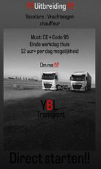 Vacature : Vrachtwagen chauffeur CE + Code 95, Vacatures, Vacatures | Chauffeurs, Overige uren, Overige niveaus, Starter, Vast contract