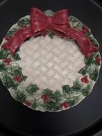 Kerst schaaltje met strik Fitz and Floyd vitage, Ophalen of Verzenden