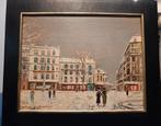 Vintage Print jaren '60 van Maurice Utrillo - winter Paris, Ophalen of Verzenden