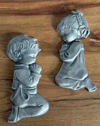 Tin peuters stel wand decoratie, Antiek en Kunst, Ophalen