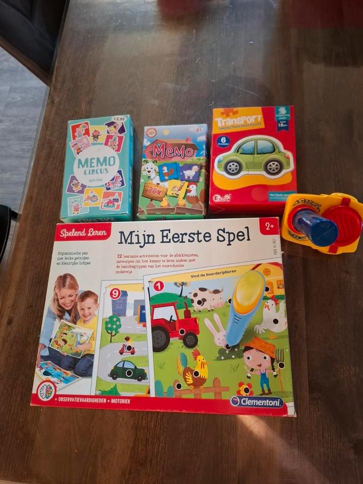 Speelgoed baby/peuter, Kinderen en Baby's, Speelgoed | Educatief en Creatief, Gebruikt, Bouwen, Puzzelen, Ontdekken, Met geluid