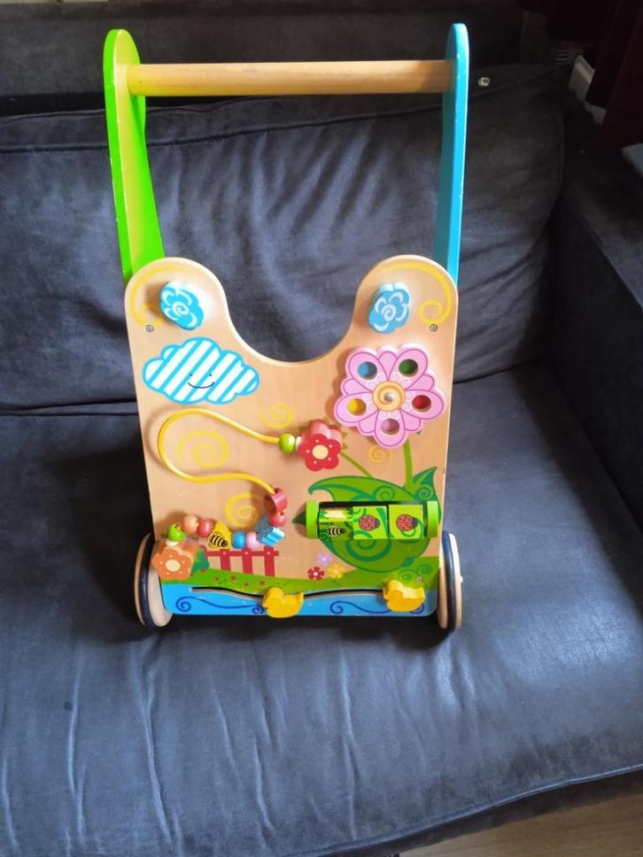Loopkar hout - Loop kar - Loopwagen, Kinderen en Baby's, Speelgoed | Houten speelgoed, Gebruikt, Duw- of Trekspeelgoed, Ophalen of Verzenden