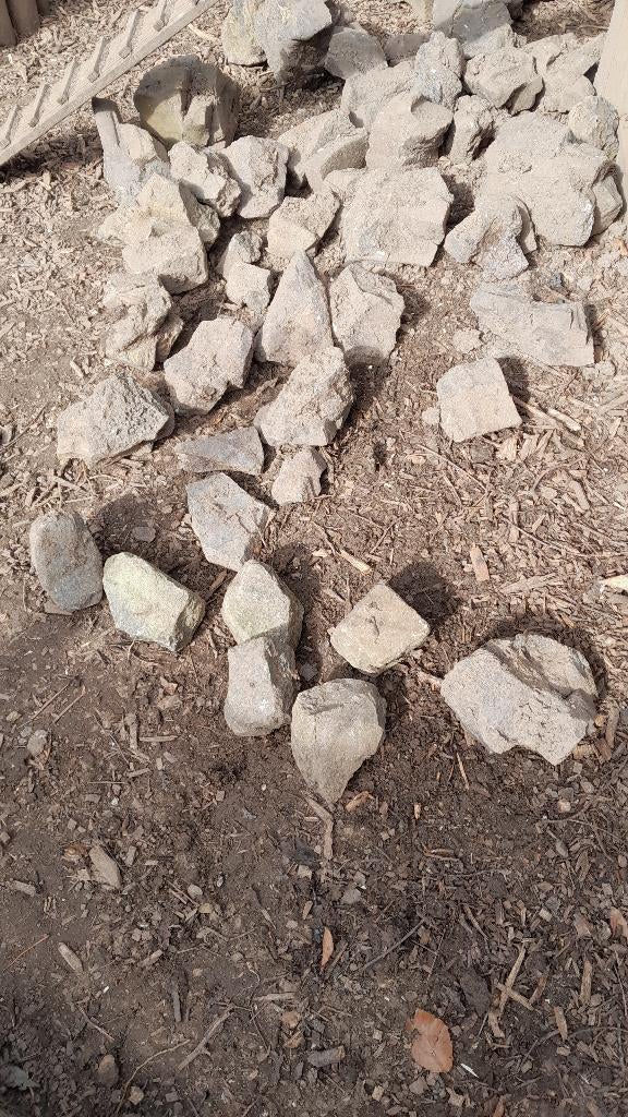 Vijverstenen/ misbaksels, Tuin en Terras, Ophalen, Gebruikt, Overige materialen, Kei