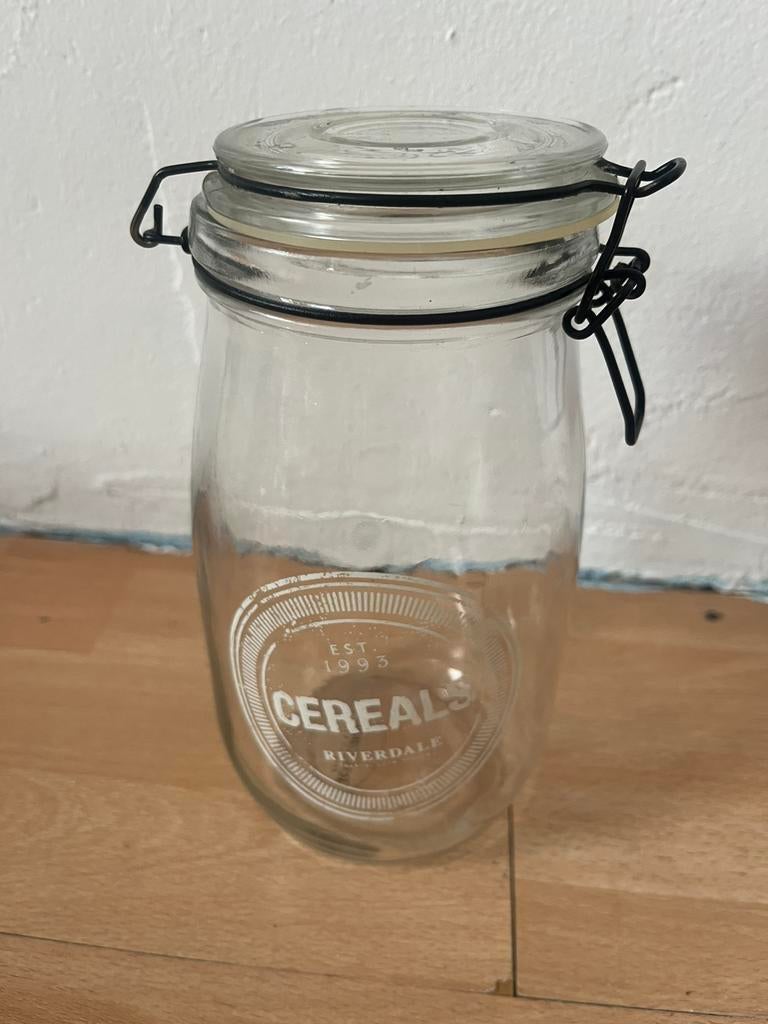 Riverdale weckpot. Glas. Plusminus 1750 ml  . Zgan, Ophalen of Verzenden, Gebruikt, Glas, Pot, Bus of Blik