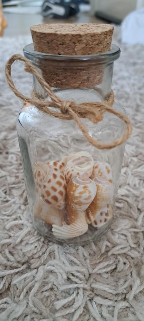 Glas en schelpen er in, Ophalen