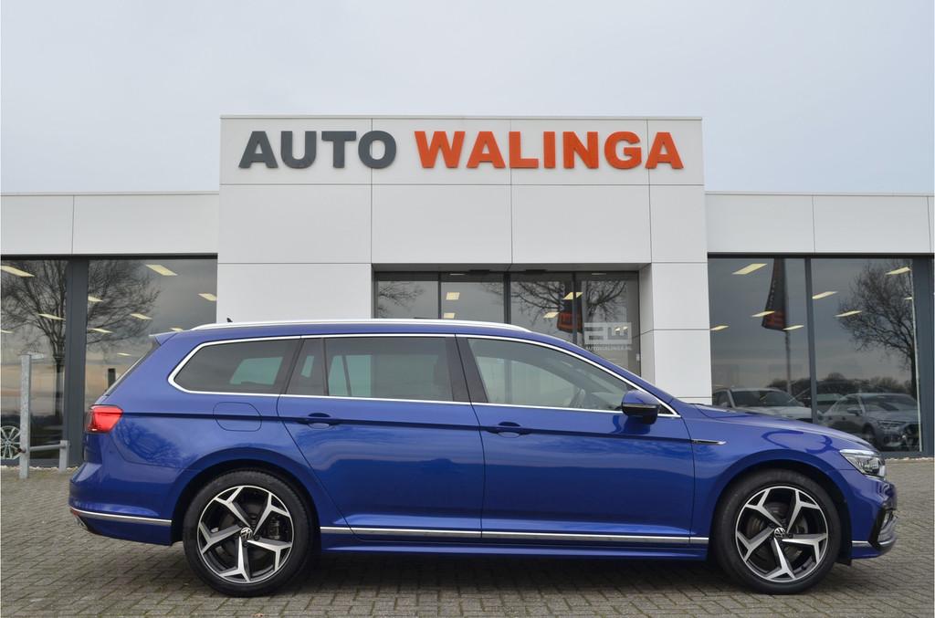 Volkswagen Passat Variant 1.5 TSI 2X R-Line Pano | Vol Leer, 730 kg, 4 cilinders, 150 pk, Blauw