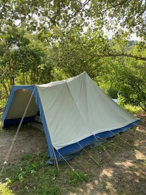 Ruime Vrijbuiter piramidetent, 100% Ten Cate katoen, Caravans en Kamperen, Tenten, tot en met 4, Gebruikt, Ophalen
