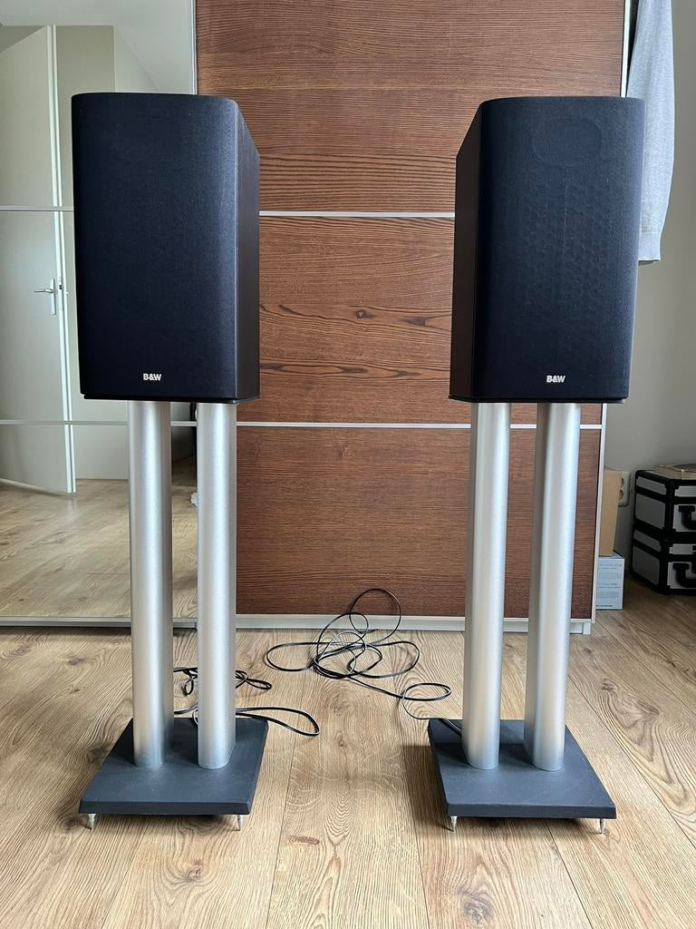 B&W DM601 S3 speaker set, met standaarden, Ophalen, Zo goed als nieuw, 60 tot 120 watt, Bowers & Wilkins (B&W)