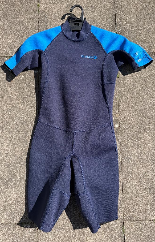 Shorty 100 kinderen 1,5 mm blauw maat 10/11, Kind, Nieuw, Ophalen of Verzenden, Wetsuit