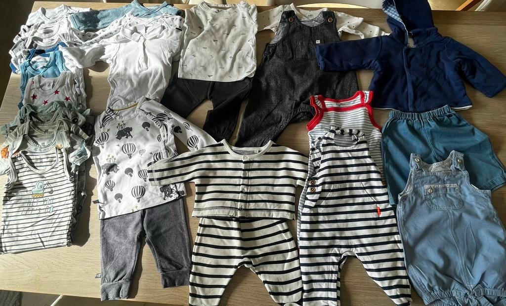 Kledingpakket maat 62 met o.a. petit bateau, Ophalen of Verzenden, Zo goed als nieuw, Maat 62