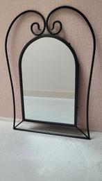 Landelijke spiegel met metalen frame, Ophalen, Rechthoekig, Minder dan 50 cm, Minder dan 100 cm