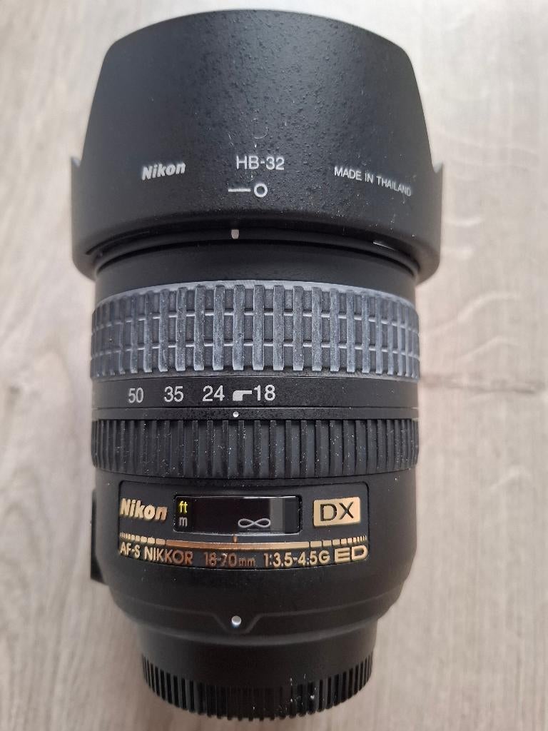 Nikon DX / AFS Nikkor 18 – 70 1:3,5 – 4,5 G ED, Audio, Tv en Foto, Fotografie | Lenzen en Objectieven, Ophalen, Zo goed als nieuw