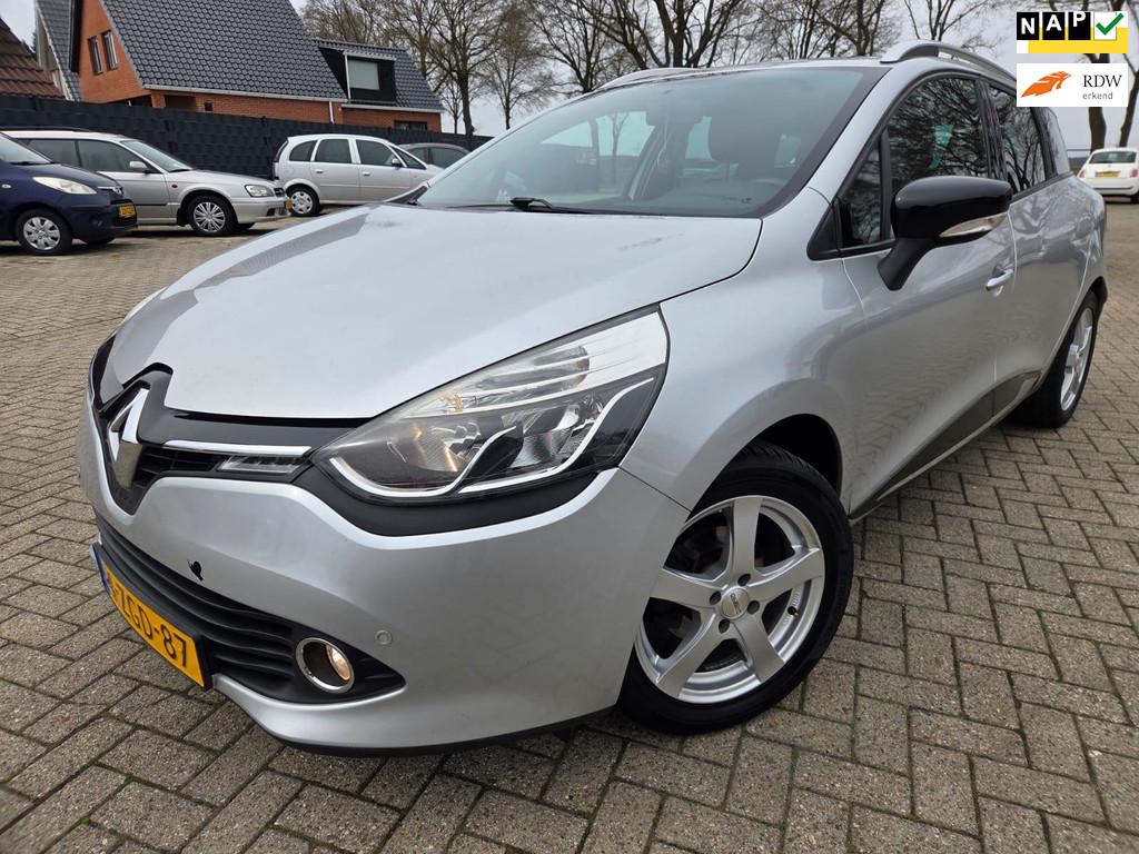 Renault Clio Estate 1.5 dCi ECO Expression 2015. Airco/Cruis, Auto's, Renault, Euro 5, Stof, Gebruikt, Zwart
