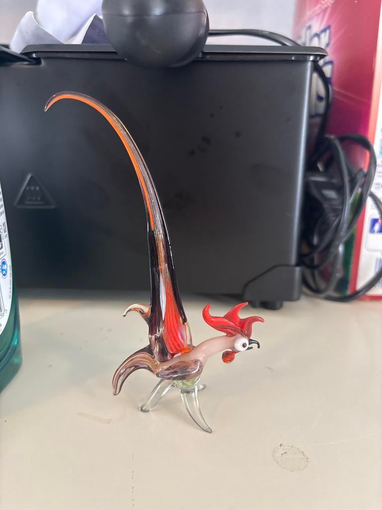 Murano Glazen Haan - Handgemaakt Kunstobject, Antiek en Kunst, Antiek | Glas en Kristal, Ophalen of Verzenden