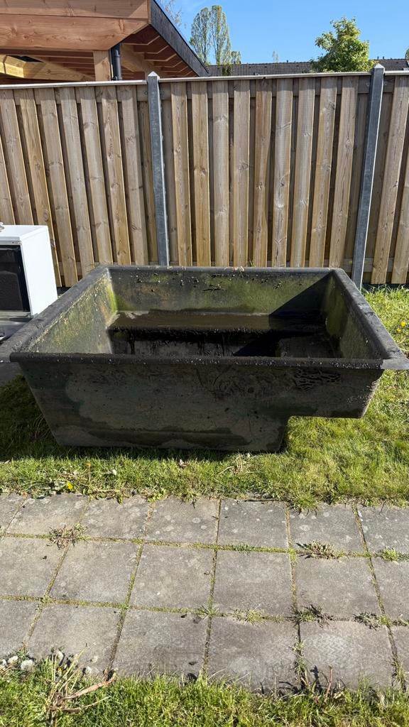 Vijverbak, Ophalen, Gebruikt