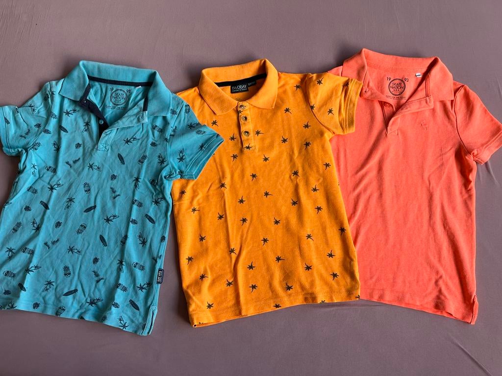 3 jongenspolo's maat 134-140, Kinderen en Baby's, Kinderkleding | Maat 134, Ophalen of Verzenden, Gebruikt, Jongen, Shirt of Longsleeve