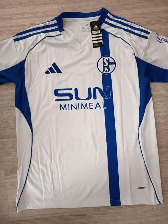 Nieuw shirt Schalke 04, Wit, Nieuw, Overige maten, Ophalen of Verzenden