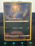 Croagunk SWSH245 Pokémon Kaart - Basic HP60 Foil, Ophalen of Verzenden, Zo goed als nieuw, Losse kaart, Foil
