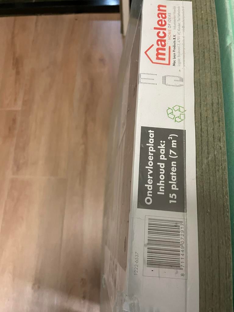 Laminaat Grand Oak 4 V grijs Eiken met ondervloer, Ophalen, Grijs, Nieuw, 10 tot 25 m²