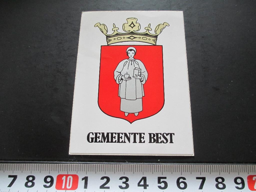 sticker gemeente wapen BEST *, Ophalen, Zo goed als nieuw
