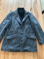 Stones heren wollen mantel grijs zwart maat 56 xxl, Verzenden, Zo goed als nieuw, Maat 56/58 (XL), Grijs