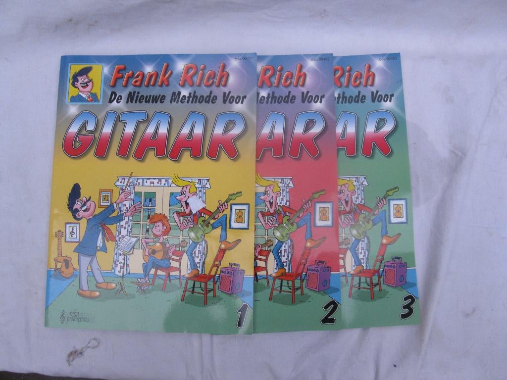 Bladmuziek les Gitaar Frank Rich 3 delen, Muziek en Instrumenten, Ophalen of Verzenden, Les of Cursus, Populair, Gitaar