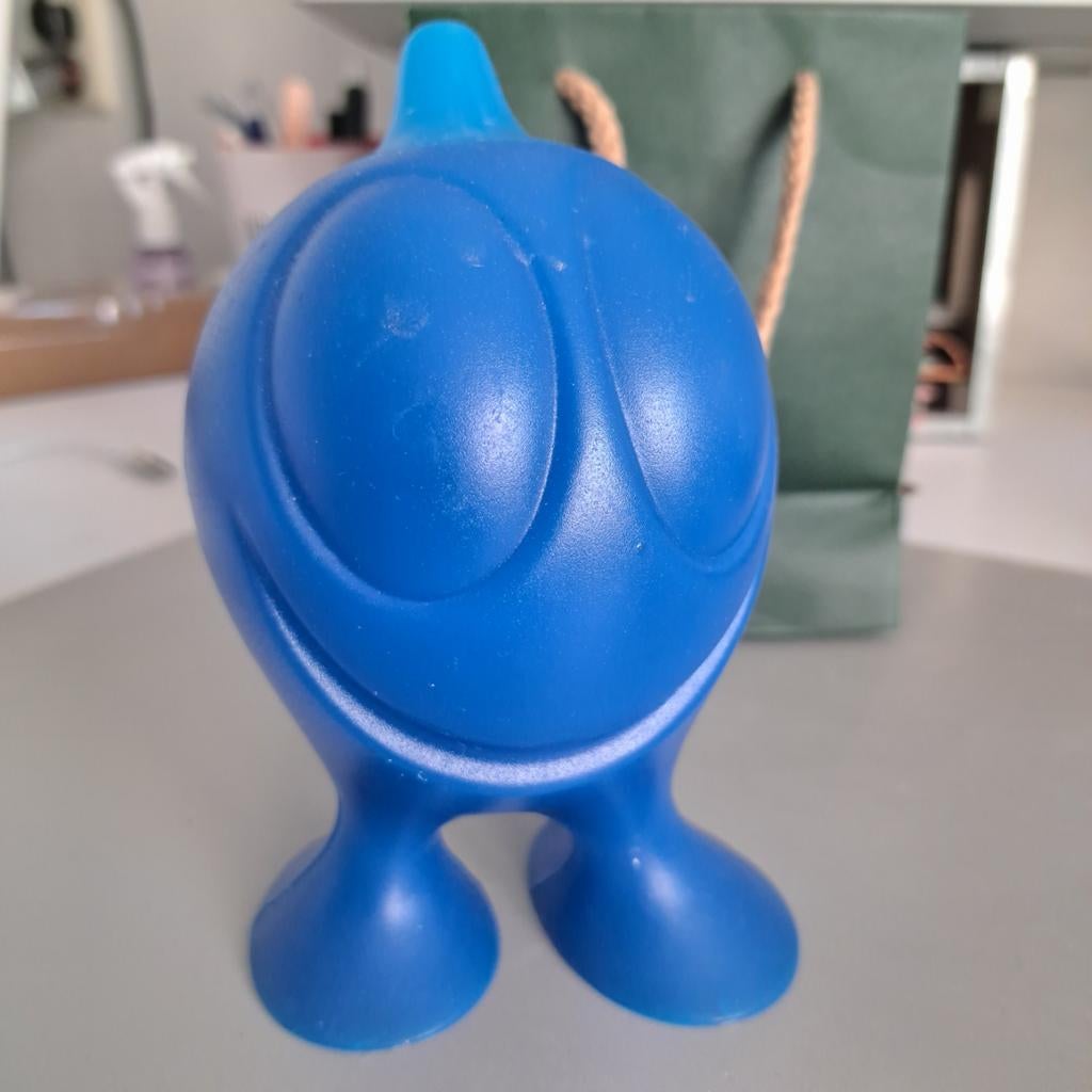 Alessi suikerpot blauw - design voor uw tafel, Huis en Inrichting, Overige materialen, Gebruikt, Overige typen, Ophalen of Verzenden