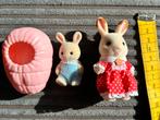 Sylvanian Konijn baby moeder en het roze slaapzakje, Verzamelen, Ophalen of Verzenden, Gebruikt
