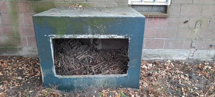 Opslaghok polyester, Tuin en Terras, Bergingen en Tuinkasten, Gebruikt, Kunststof, Ophalen