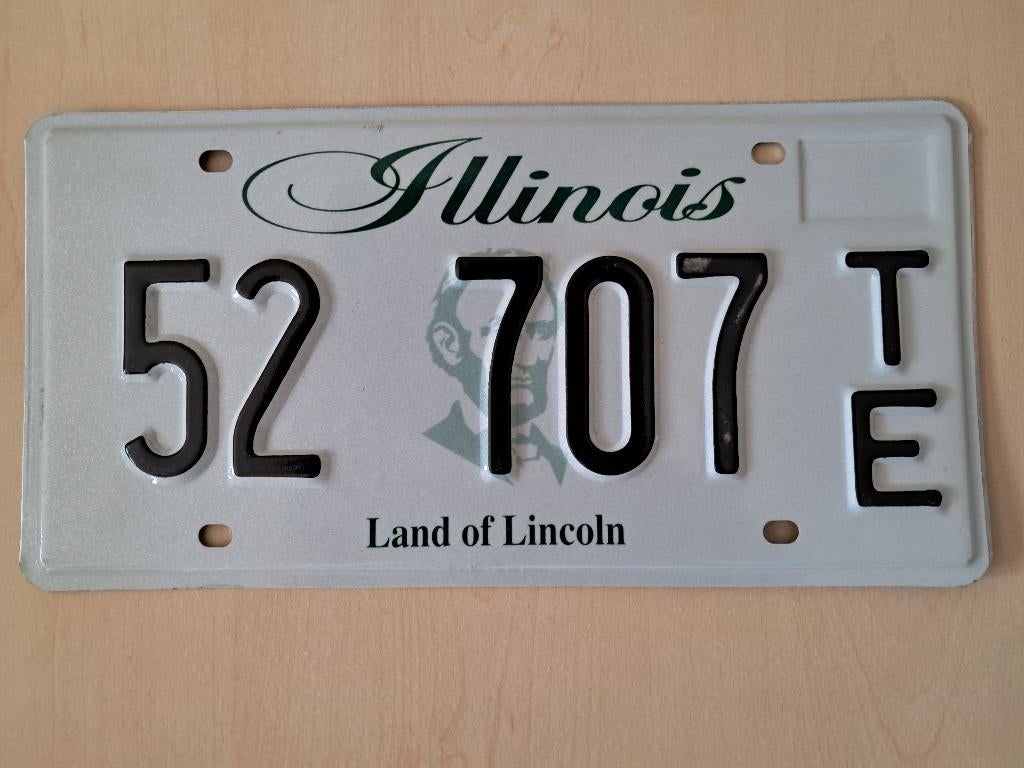 Kentekenplaat Illinois Amerika usa., Verzamelen, Ophalen of Verzenden, Gebruikt, Auto's