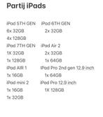 partij iPads, Computers en Software, Apple iPads, Gebruikt, Overige modellen, 12 inch, Ophalen of Verzenden