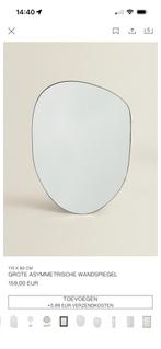 SPOED WEG! Zara Home - grote asymmetrische spiegel, Ophalen, 100 tot 150 cm, Zo goed als nieuw, 75 tot 100 cm