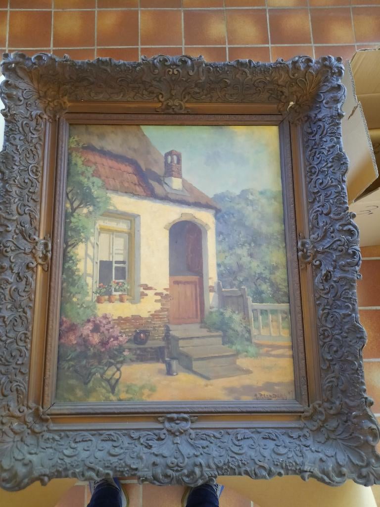 Olieverfschilderij A.Reynders, Ophalen