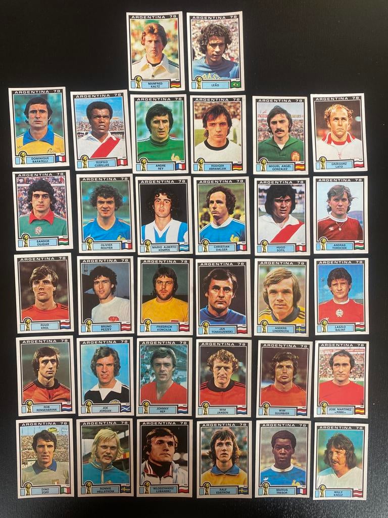 Oude collectie Panini voetbalstickers World cup 1978, Ophalen of Verzenden, Zo goed als nieuw, Buitenlandse clubs, Poster, Plaatje of Sticker