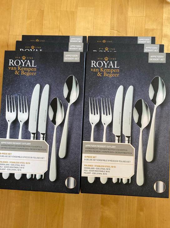 Royal van Kempen  voorgerecht Bestekset - prijs is per doos, Ophalen of Verzenden, Nieuw, Rvs of Chroom, Bestekset