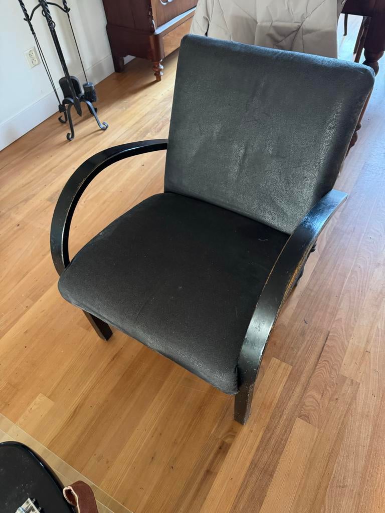 Zwarte fauteuil - Comfortabel en stijlvol, Ophalen, Gebruikt, Zwart, Eén