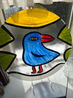 Kosta Boda Bertil Vallien 'Bird' glazen schaal/bord, Antiek en Kunst, Antiek | Glas en Kristal, Ophalen of Verzenden
