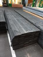Grenen planken zweeds rabat zwart gedompeld. 10/24x195mm, Ophalen, Minder dan 25 mm, Grenen, Nieuw