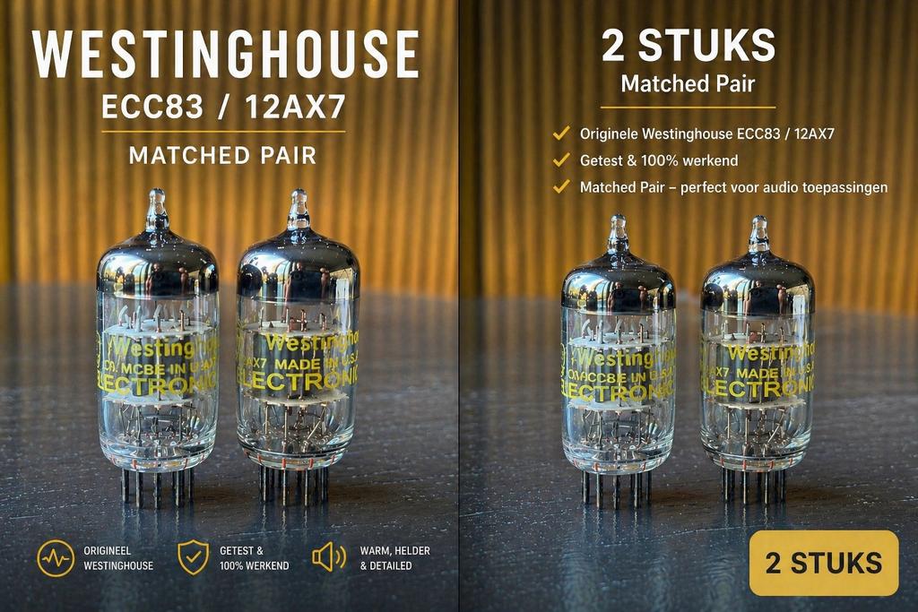 Westinghouse buizen 12ax7 ecc83, Ophalen of Verzenden, Buis of Buizen