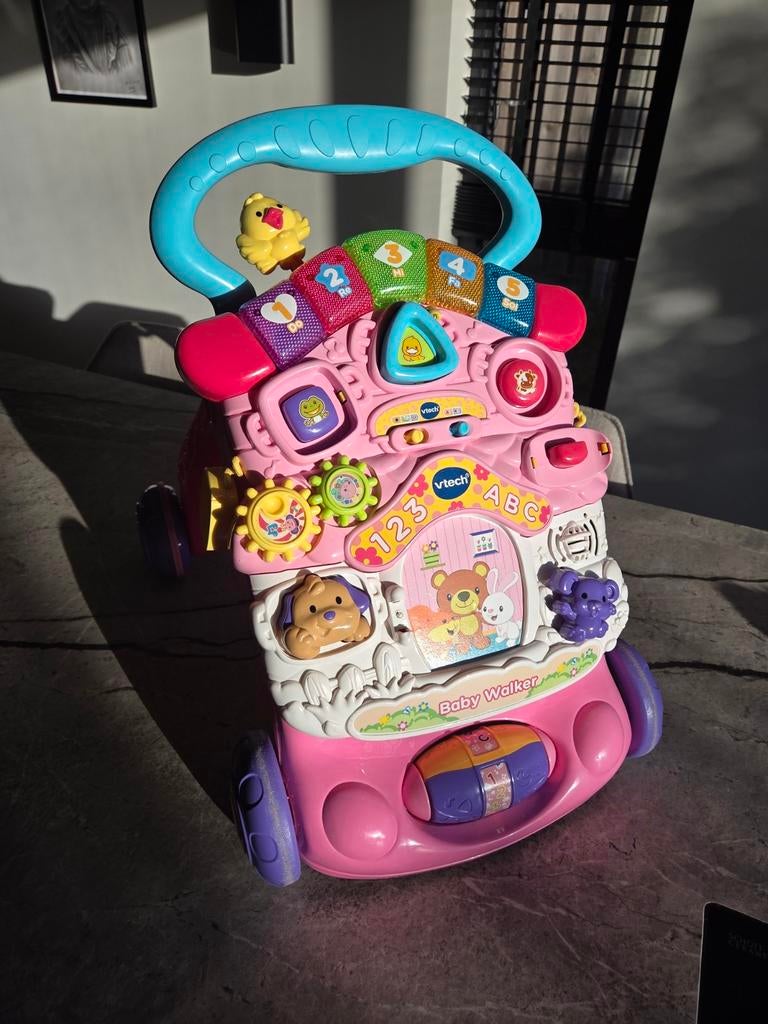 VTech Baby Walker - Roze Loopwagen met Geluid en Licht, Ophalen of Verzenden, Gebruikt, Overige typen, Met licht
