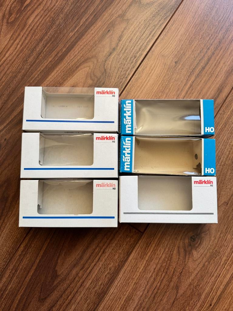 🚂 Marklin 6 stuks LEGE OVP 2, Wisselstroom, Gebruikt, Wagon, Ophalen of Verzenden