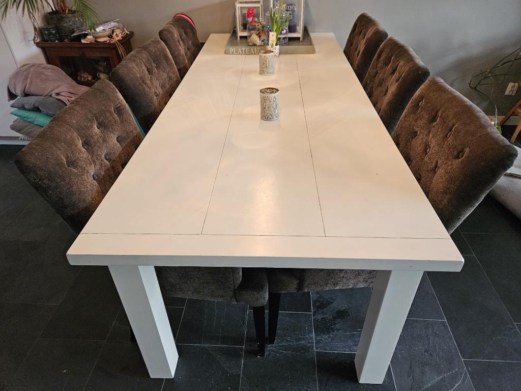 Mooie eettafelset van Kuka. Moet zsm weg ivm ruimte., Ophalen, Gebruikt, 6 tot 8 stoelen