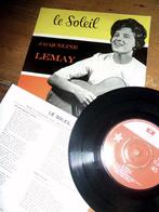 EP JAQUELINE LEMAY le soleil 1962, Ophalen of Verzenden, Gebruikt, Pop, EP