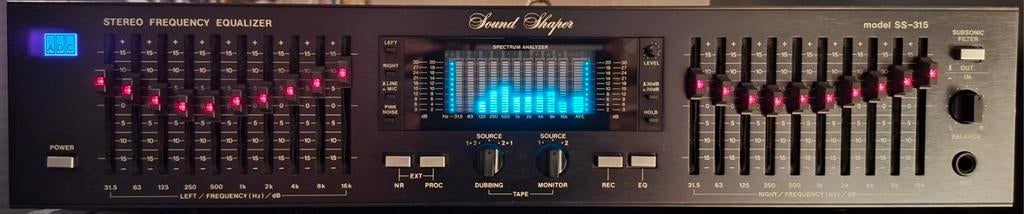 ADC SS-315 stereo 10 bands Spectrum Equalizer "80s hifi", Ophalen of Verzenden