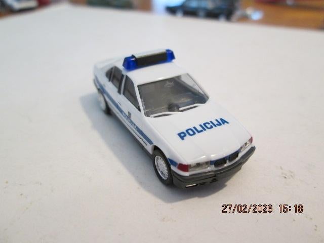 Herpa 089012 BMW 325 i (E36??) Policija Slovenië politie, Ophalen of Verzenden, Zo goed als nieuw, Auto, Herpa