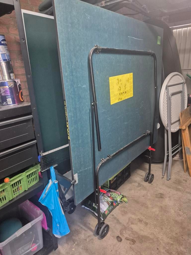 Tafeltennistafel Sunflex Inklapbaar met wielen, Ophalen of Verzenden, Gebruikt, Tafel Indoor, Verrijdbaar