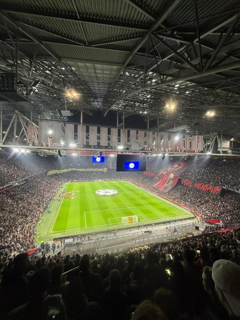 Ajax - PSV 1 ticket vak 428 rij 25 stoel 274 Zuid J, Tickets en Kaartjes, Losse kaart, Eén persoon, April
