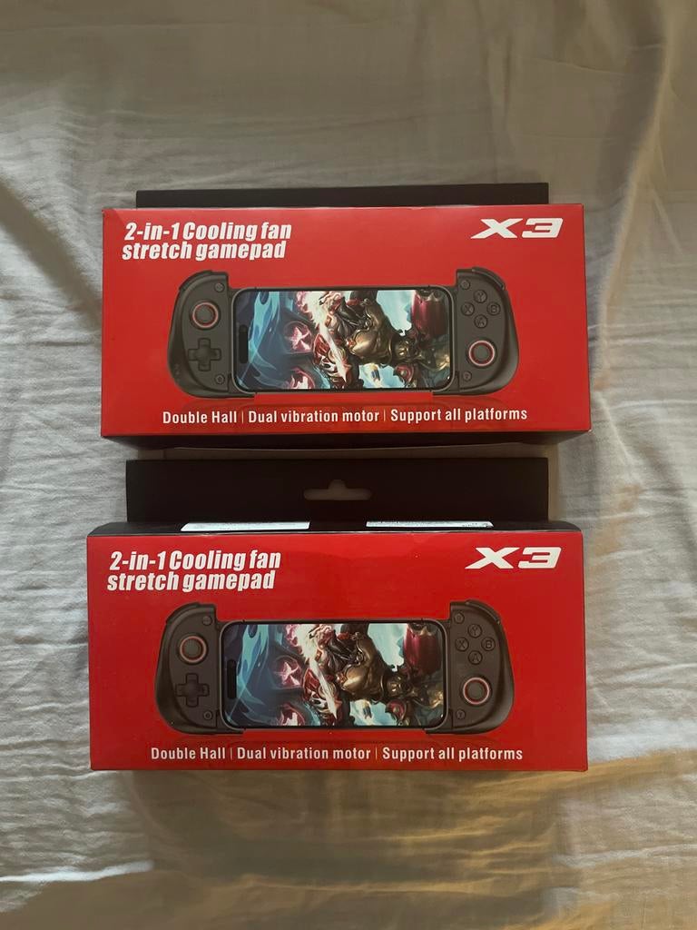 X3 2-in-1 Cooling fan stretch gamepad, Spelcomputers en Games, Nieuw, Mobiel, Overige merken, Ophalen of Verzenden