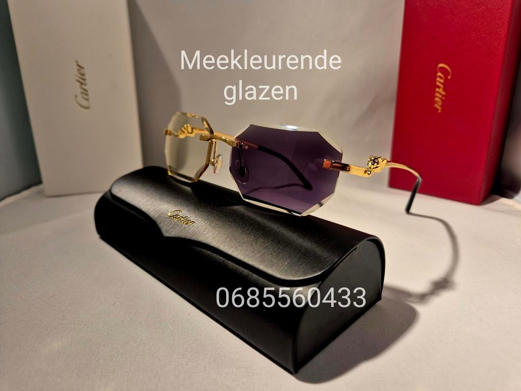 Cartier bril transparant, Sieraden, Tassen en Uiterlijk, Zonnebrillen en Brillen | Heren, Overige merken, Overige kleuren, Nieuw